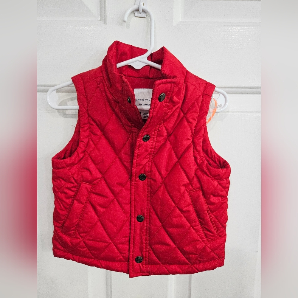 Janie and Jack red vest